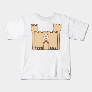 Sand Castle with Seashells Kids T-Shirt